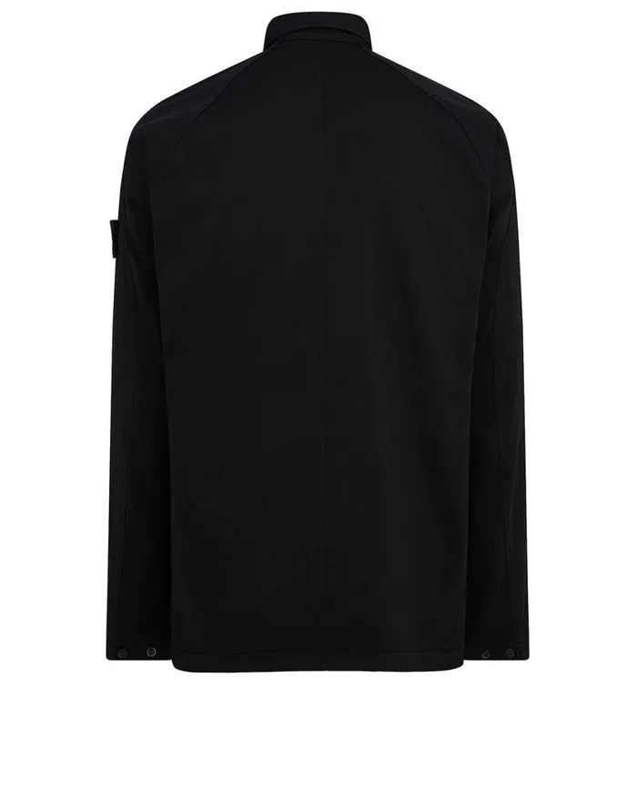 116F4 Overshirt In BlackOvershirts Black Mens Stone Island Overshirts