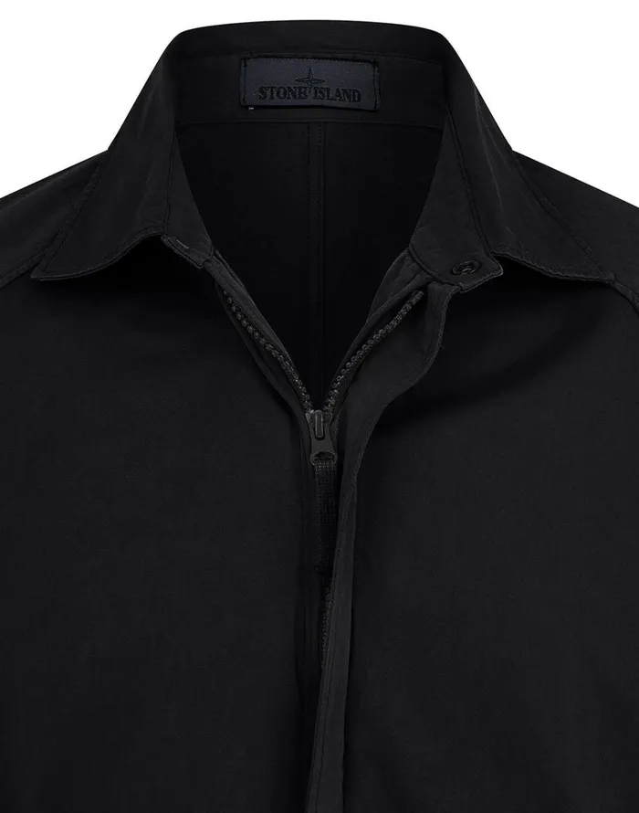 116F4 Overshirt In BlackOvershirts Black Mens Stone Island Overshirts