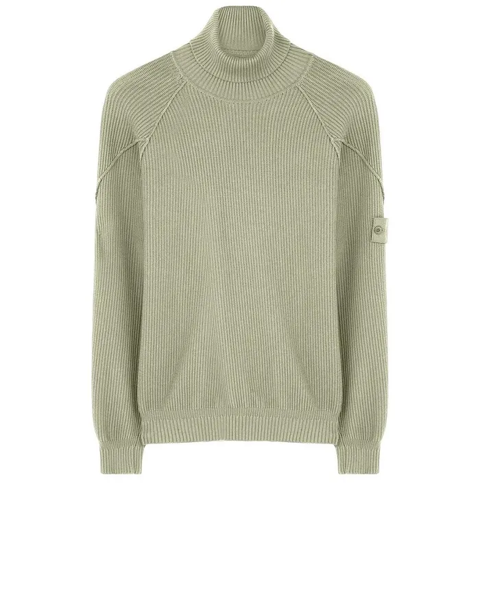 582Fa Turtleneck Jumper In BeigeKnitwear Beige Mens Stone Island Knitwear
