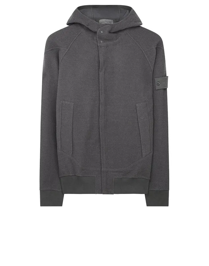 651F5 Hooded Full Zip Sweatshirt In Smoky GreySweatshirts Smoky Grey Mens Stone Island Sweatshirts 651F5 Hooded Full Zip Sweatshirt In Smoky GreySweatshirts Smoky Grey Mens Stone Island Sweatshirts
