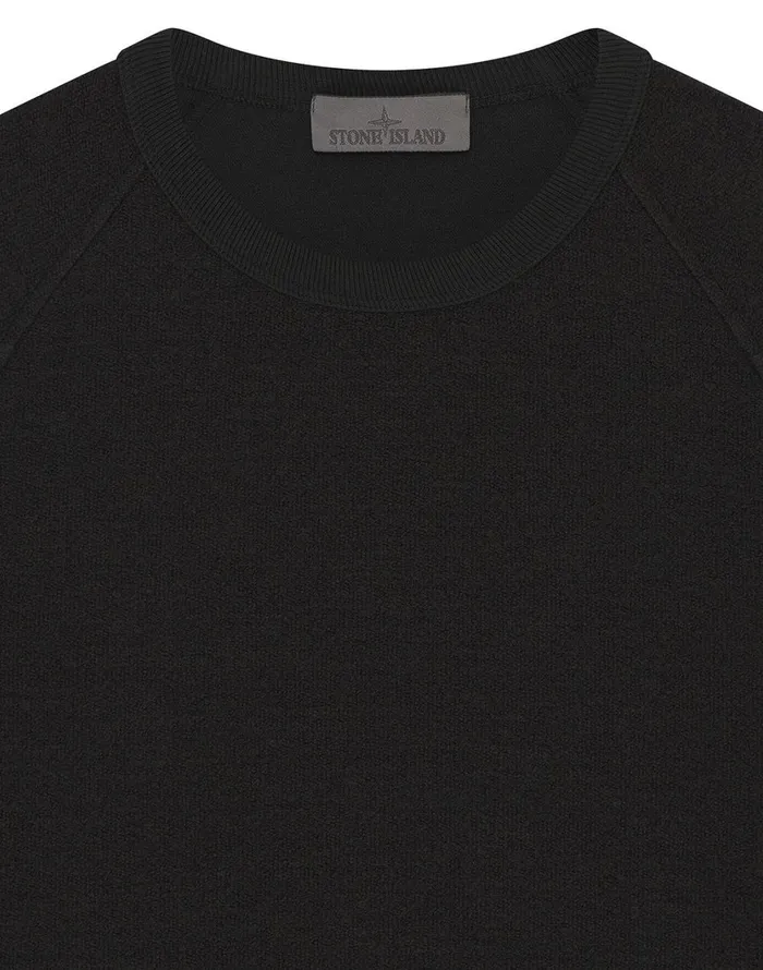 654F5 Crewneck Sweatshirt In BlackSweatshirts Black Mens Stone Island Sweatshirts