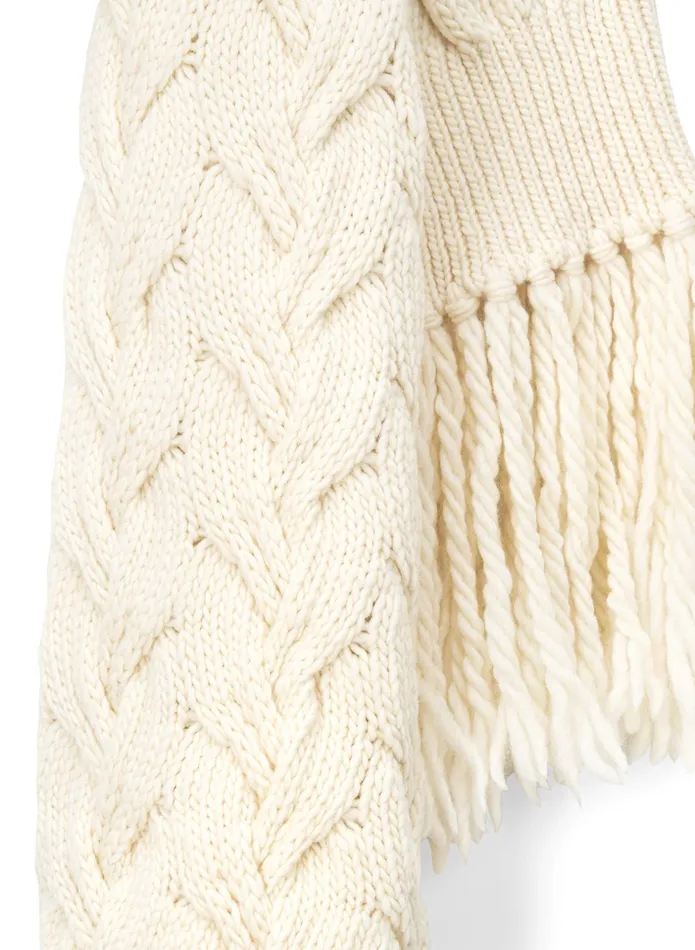 ALC Accessories Emilia Wool Cable Scarf Off White 8211 Women