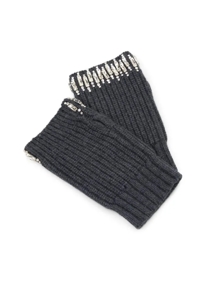 ALC Accessories Rio Embellished Wool Glove Dark Heather Grey 8211 Women