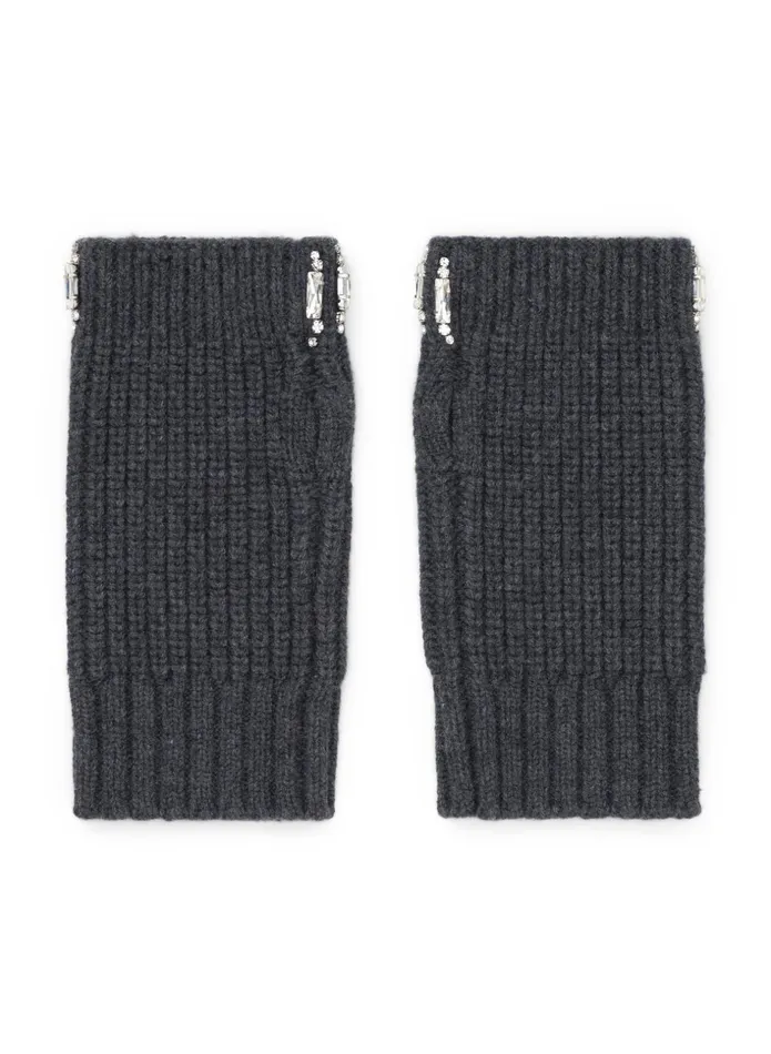 ALC Accessories Rio Embellished Wool Glove Dark Heather Grey 8211 Women