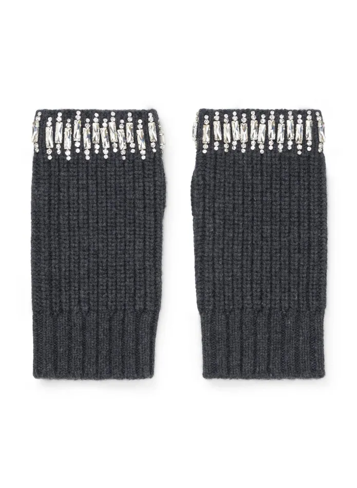 ALC Accessories Rio Embellished Wool Glove Dark Heather Grey 8211 Women