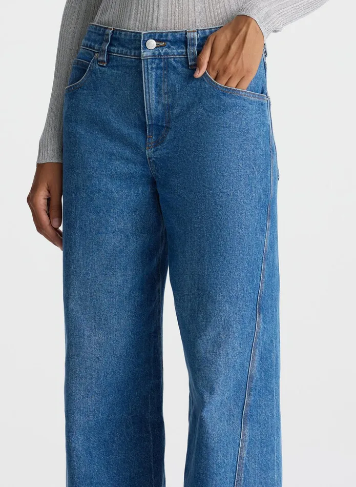 ALC Bottoms Abbott Stretch Denim Jean Medium Wash 8211 Women