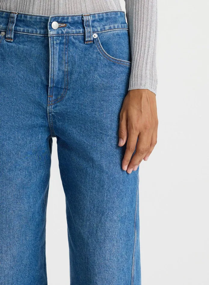ALC Bottoms Abbott Stretch Denim Jean Medium Wash 8211 Women