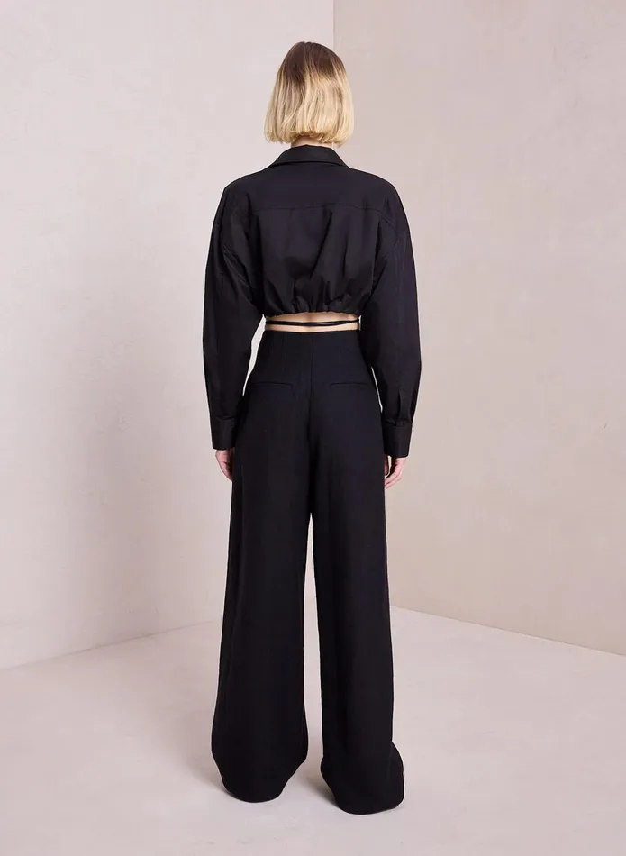 ALC Bottoms Bennett Linen Pant Black 8211 Women