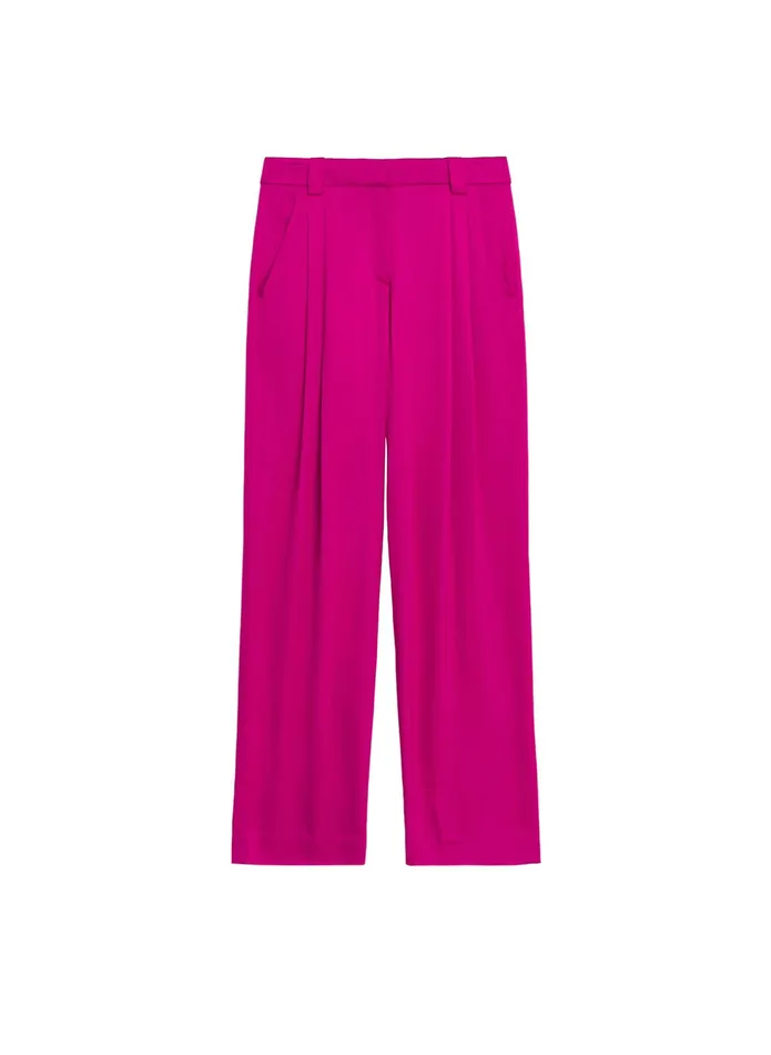 ALC Bottoms Fynn Satin Pant Disco Pink 8211 Women