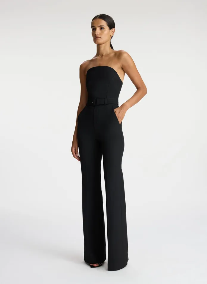 ALC Bottoms Kate Strapless Jumpsuit Black 8211 Women