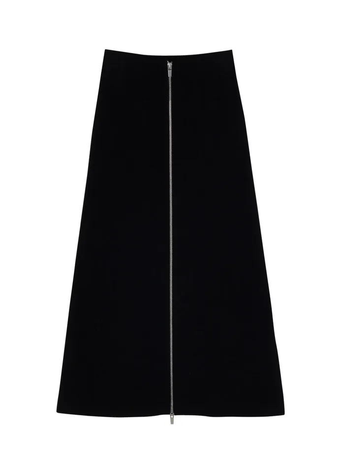 ALC Bottoms Natalia Knit Midi Skirt Black 8211 Women