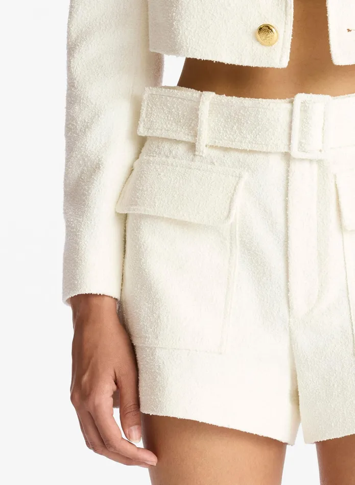 ALC Bottoms Oakland Cotton Tweed Short White 8211 Women