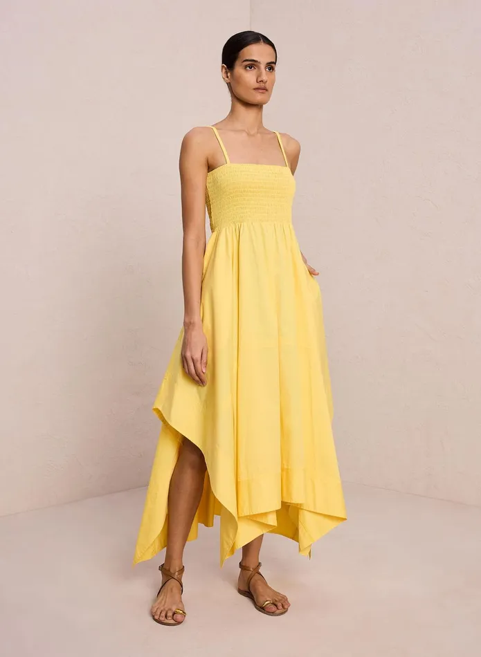 ALC Dresses Adriana Cotton Midi Dress Sunlit 8211 Women