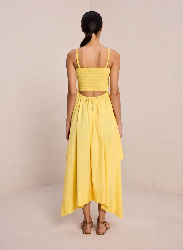 ALC Dresses Adriana Cotton Midi Dress Sunlit 8211 Women