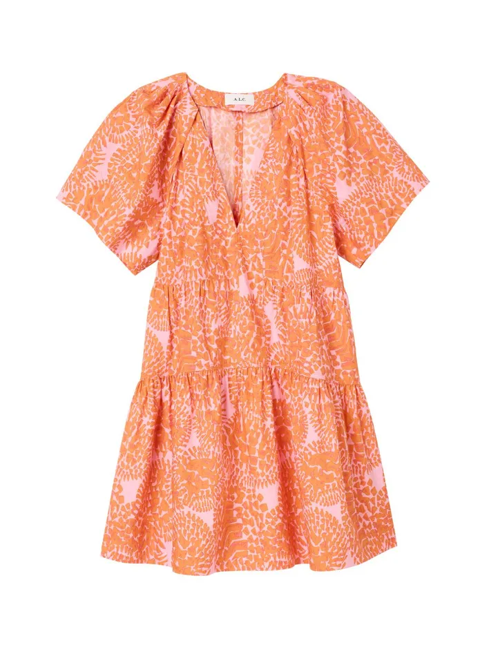 ALC Dresses Camila Cotton Mini Dress Citrouillerose Combo 8211 Women