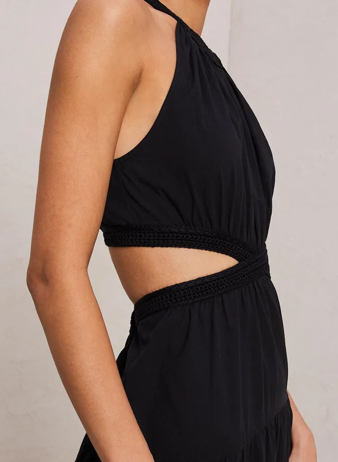 ALC Dresses Casey Crochet Trim Dress Black 8211 Women