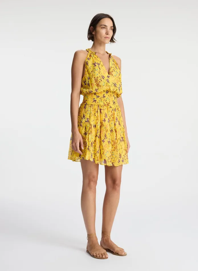 ALC Dresses Courtney Silk Mini Dress Sole Multi 8211 Women