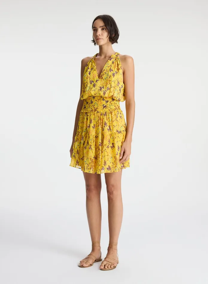 ALC Dresses Courtney Silk Mini Dress Sole Multi 8211 Women