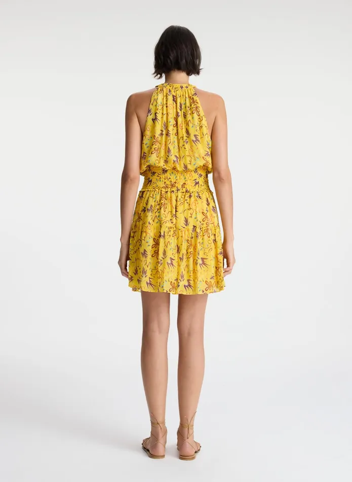 ALC Dresses Courtney Silk Mini Dress Sole Multi 8211 Women
