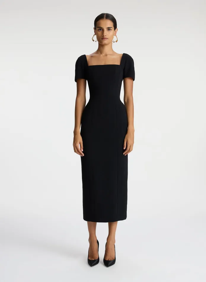 ALC Dresses Elvie Midi Dress Black 8211 Women