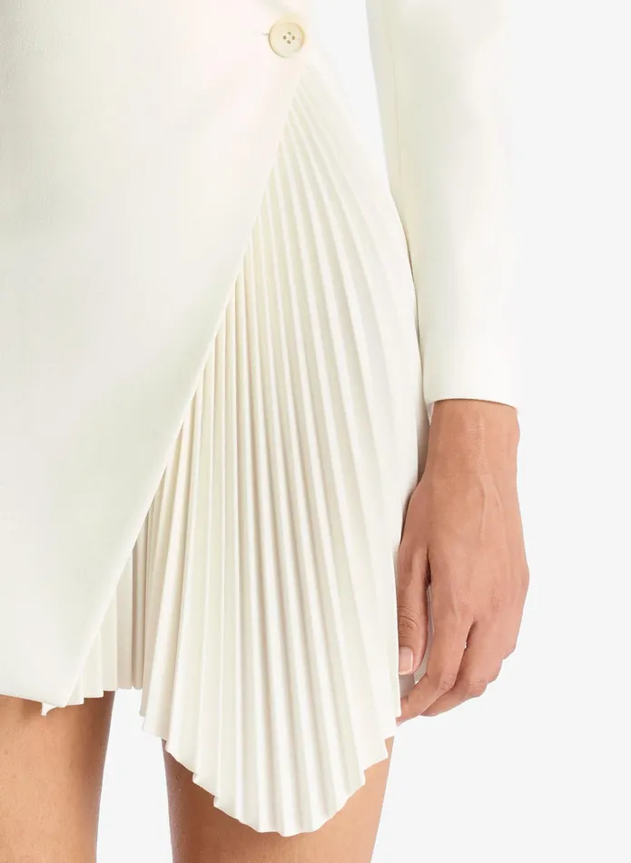 ALC Dresses Juliet Pleated Blazer Dress Daikon 8211 Women