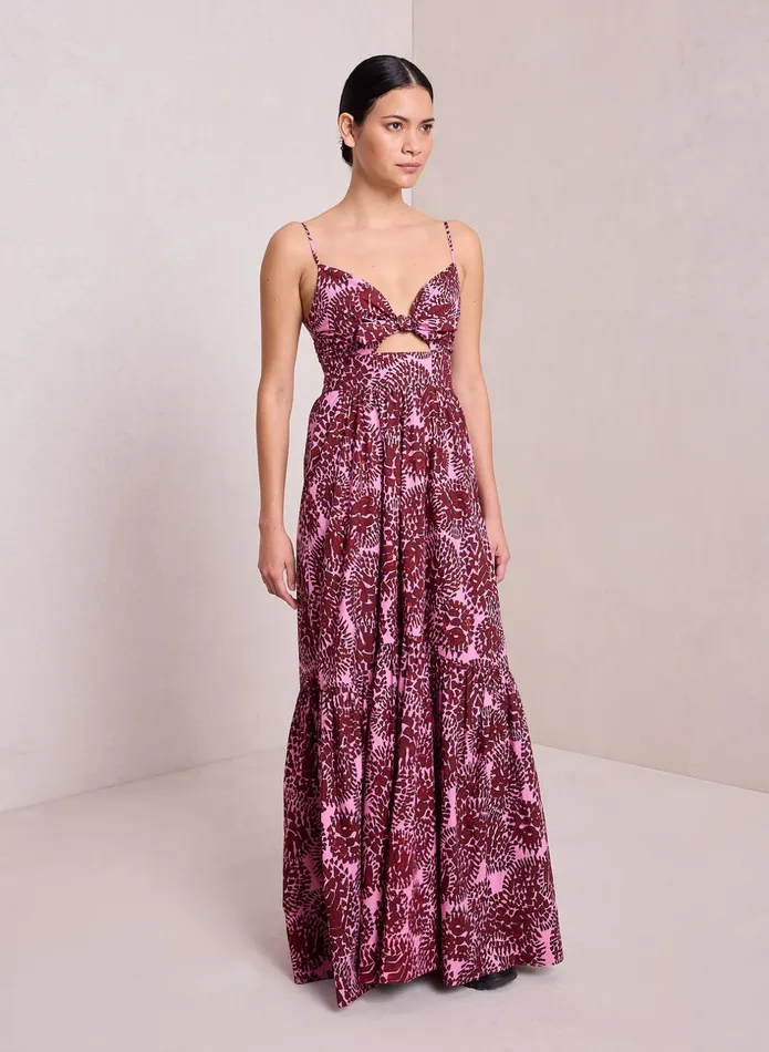 ALC Dresses Laura Cotton Maxi Dress Applerose Combo 8211 Women