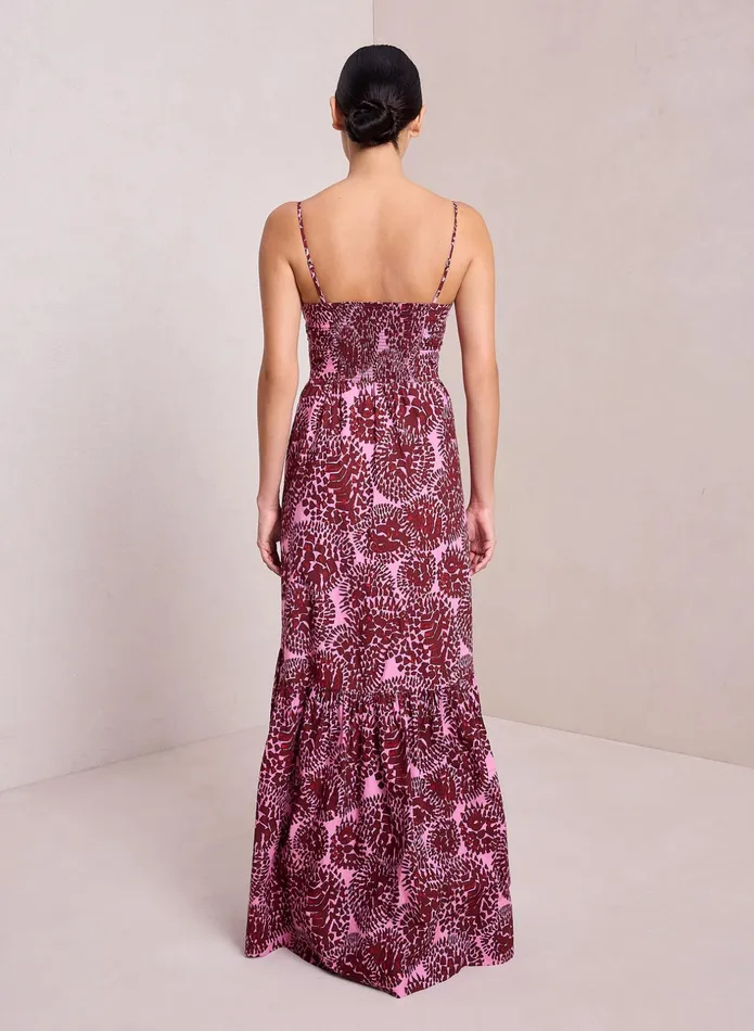ALC Dresses Laura Cotton Maxi Dress Applerose Combo 8211 Women
