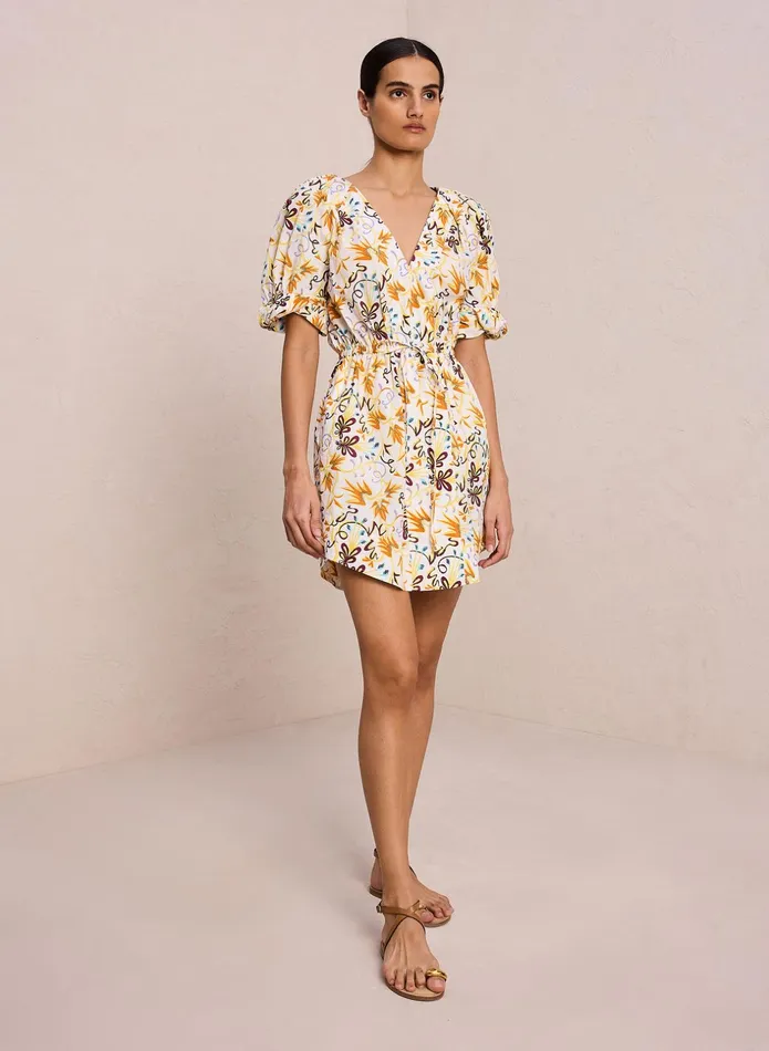 ALC Dresses Mia Cotton Mini Dress White Multi 8211 Women