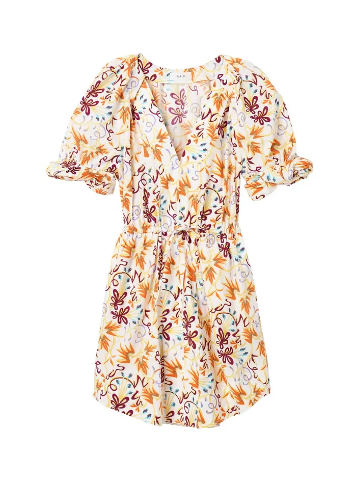 ALC Dresses Mia Cotton Mini Dress White Multi 8211 Women