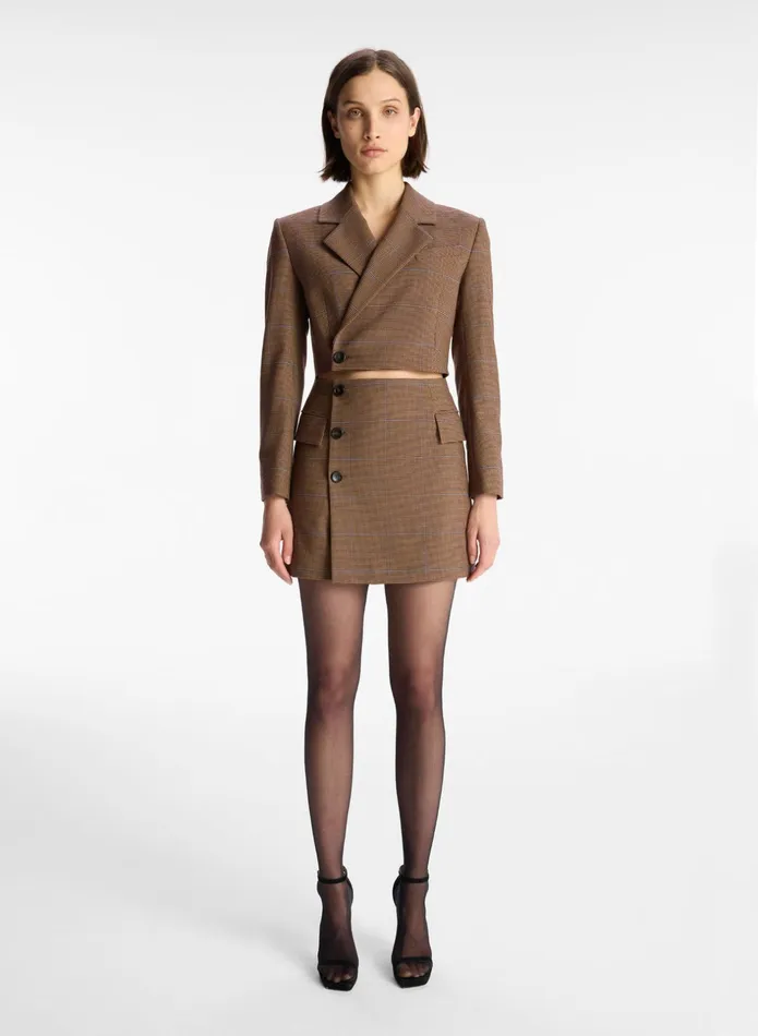 ALC Dresses Millie Cut Out Blazer Dress Chestnut Multi 8211 Women