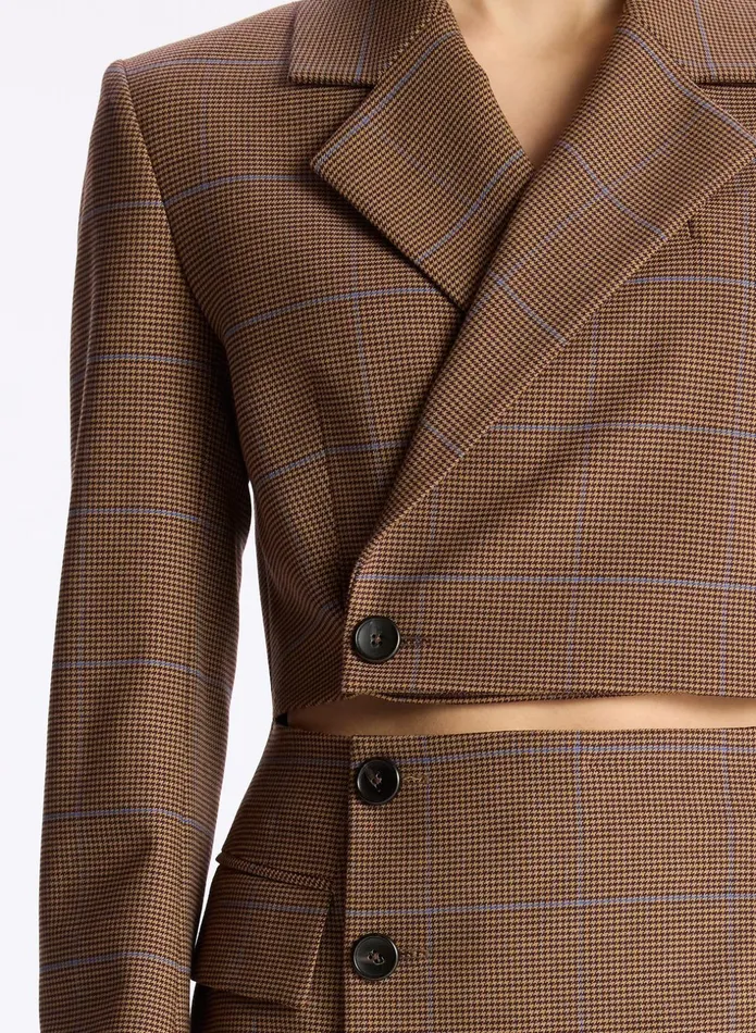 ALC Dresses Millie Cut Out Blazer Dress Chestnut Multi 8211 Women