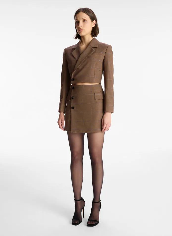 ALC Dresses Millie Cut Out Blazer Dress Chestnut Multi 8211 Women