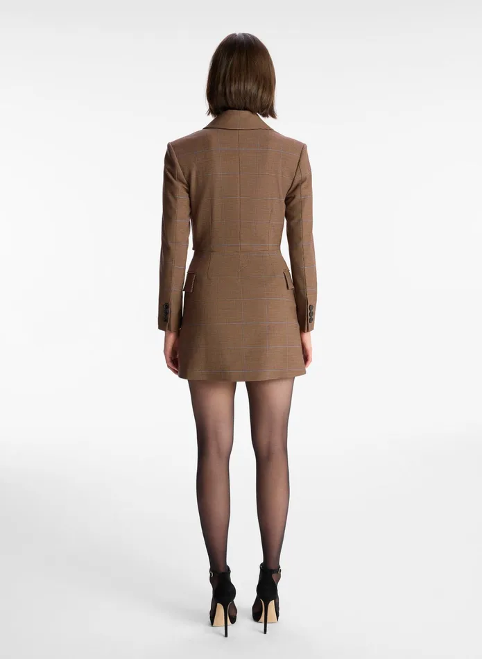 ALC Dresses Millie Cut Out Blazer Dress Chestnut Multi 8211 Women