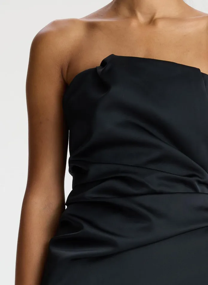 ALC Dresses Nata Strapless Satin Dress Black 8211 Women