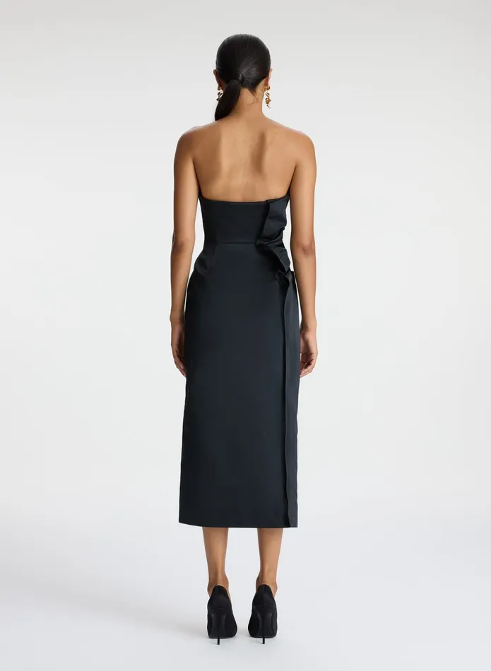 ALC Dresses Nata Strapless Satin Dress Black 8211 Women