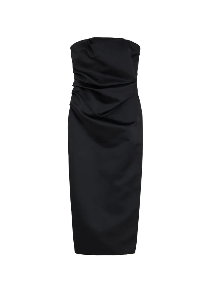 ALC Dresses Nata Strapless Satin Dress Black 8211 Women