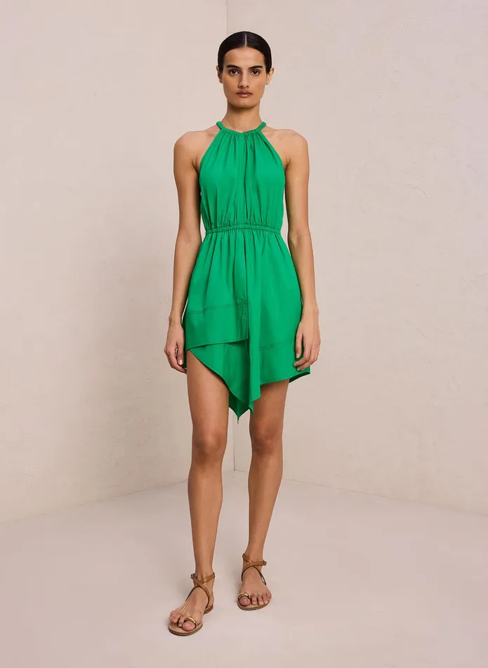 ALC Dresses Olympia Cotton Mini Dress Verde 8211 Women