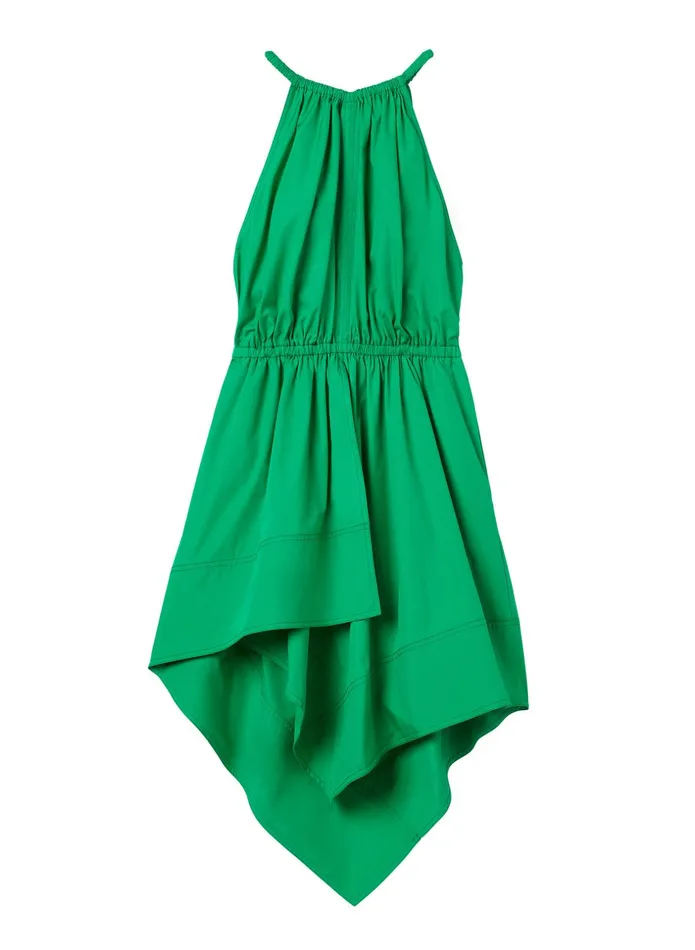ALC Dresses Olympia Cotton Mini Dress Verde 8211 Women