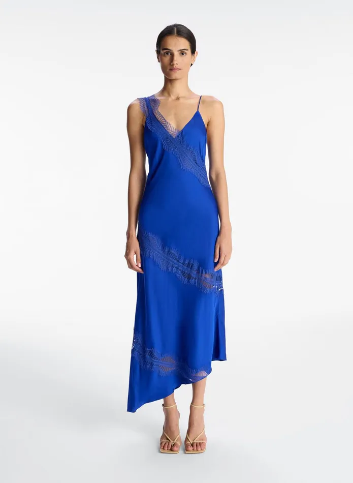 ALC Dresses Soleil Lace Midi Dress Cyanregal 8211 Women