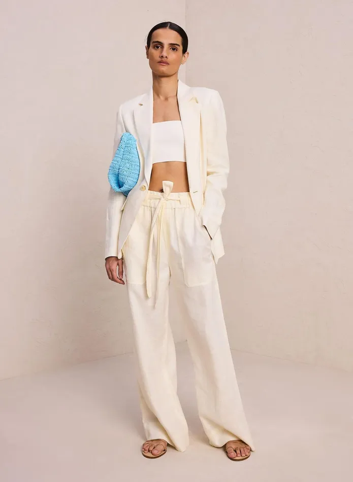 ALC Jackets and Coats Arlo Linen Jacket Cream 8211 Women