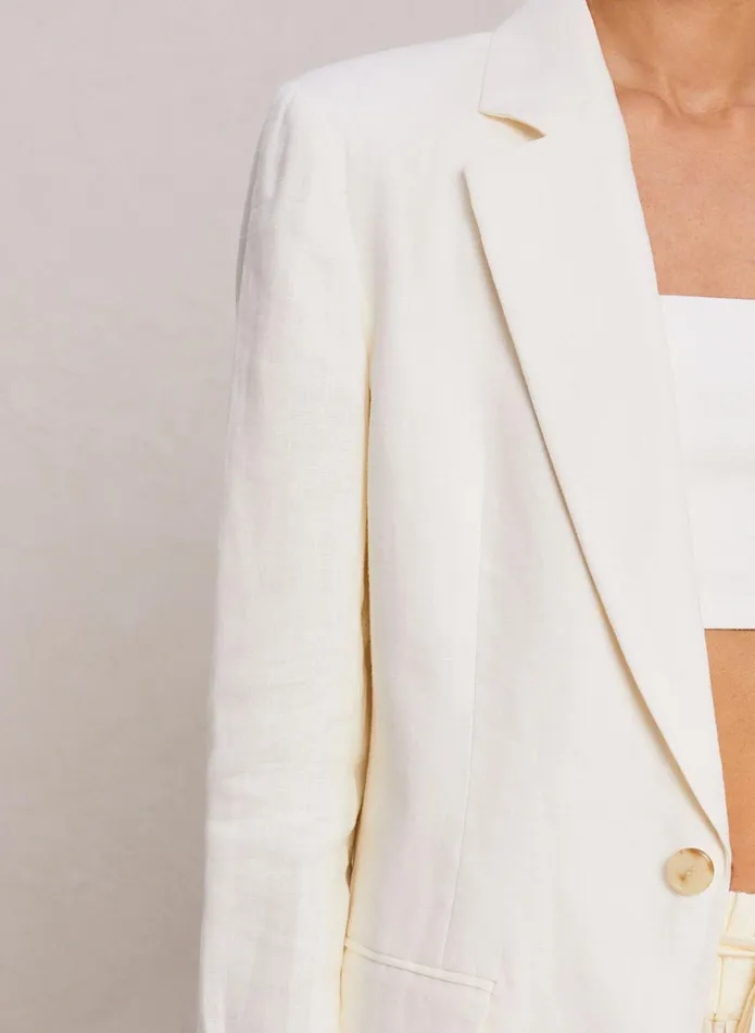 ALC Jackets and Coats Arlo Linen Jacket Cream 8211 Women
