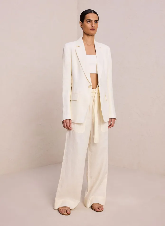 ALC Jackets and Coats Arlo Linen Jacket Cream 8211 Women