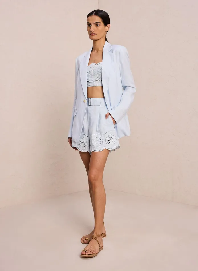 ALC Jackets and Coats Arlo Linen Jacket Ice Water 8211 Women