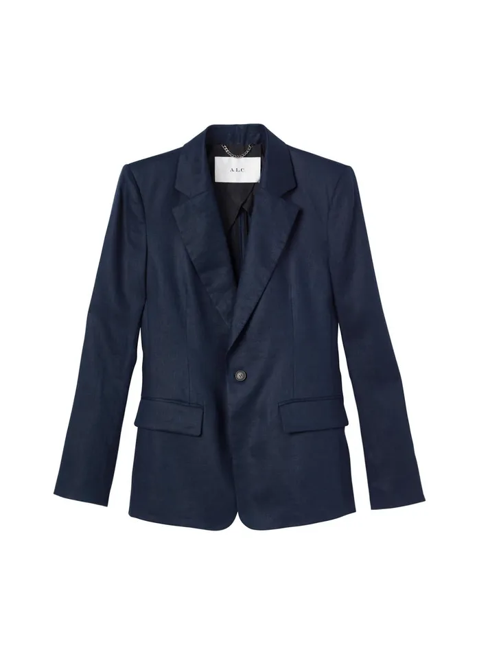ALC Jackets and Coats Arlo Linen Jacket Midnight 8211 Women