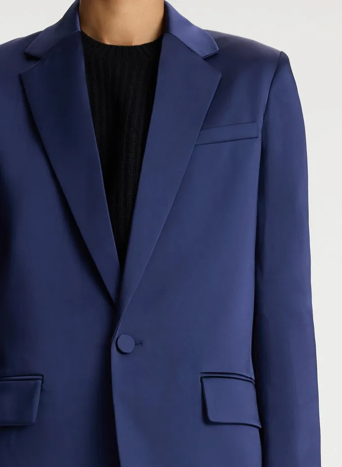 ALC Jackets and Coats Axel Satin Jacket Evening Blue 8211 Women