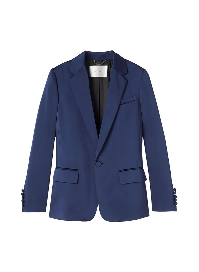 ALC Jackets and Coats Axel Satin Jacket Evening Blue 8211 Women