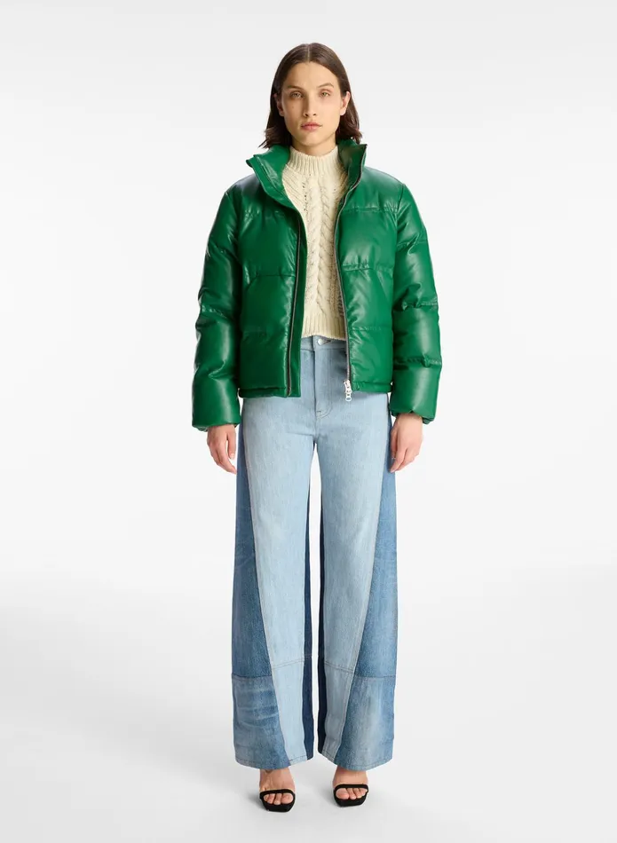 ALC Jackets and Coats Mila Vegan Leather Jacket Deep Forest 8211 Women