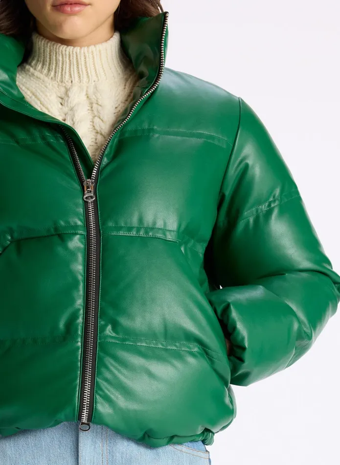 ALC Jackets and Coats Mila Vegan Leather Jacket Deep Forest 8211 Women