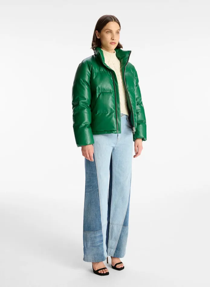 ALC Jackets and Coats Mila Vegan Leather Jacket Deep Forest 8211 Women