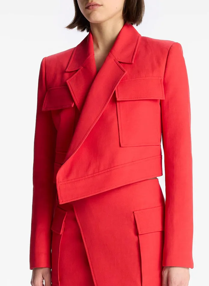 ALC Jackets and Coats Reeve Cropped Jacket Ruby 8211 Women